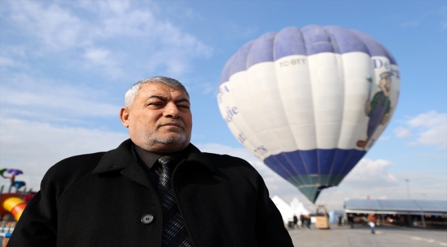 Nevşehir'in sembolü sıcak hava balonu, tanıtım için İstanbul semalarında havalandı