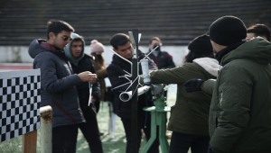 Sakarya'da üniversite öğrencilerinin propan gazı kullanarak geliştirdiği silahlar test edildi