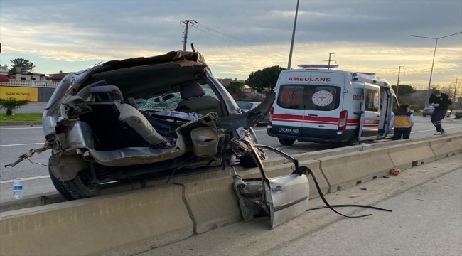 Samsun'da iki otomobilin çarpıştığı kazada 2 kişi yaralandı