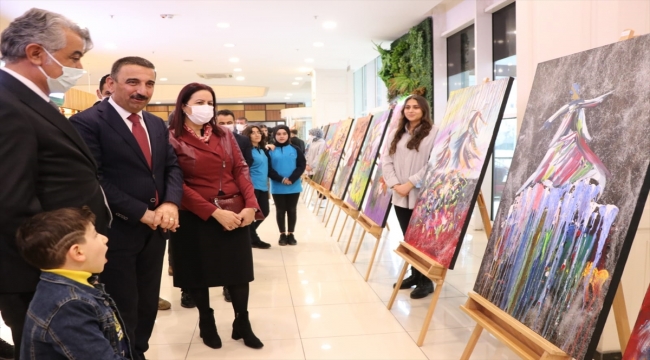 Siirt'te "Mevlana insan ve doğa" konulu resim sergisi açıldı