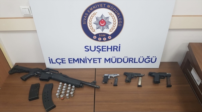 Sivas'ta silah kaçakçılığı operasyonunda 1 şüpheli gözaltına alındı