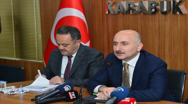 Ulaştırma ve Altyapı Bakanı Karaismailoğlu, Karabük'te konuştu: