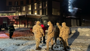Uludağ'da otelin restoranında çıkan yangın söndürüldü