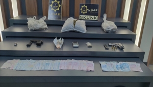 Uşak'ta 1 kilo 869 gram skunk ele geçirildi, bir şüpheli tutuklandı