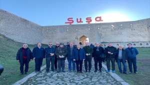YÖK Başkanı Prof. Dr. Erol Özvar ve Prof. Dr. Aziz Sancar Şuşa'yı ziyaret etti