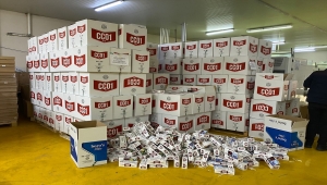 Adana'da fabrikada 4 milyon 720 bin kaçak makaron ele geçirildi