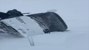 Aksaray'da tur otobüsü şarampole devrildi, 4 turist yaralandı