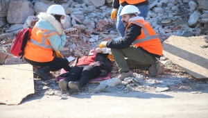 Aydın'da Kentsel Arama ve Kurtarma Tatbikatı düzenlendi 