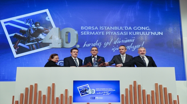 Borsa İstanbul'da gong SPK'nin 40'ıncı yılı için çaldı