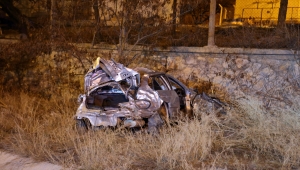 Çorum'da su kanalına düşen otomobilin sürücüsü öldü