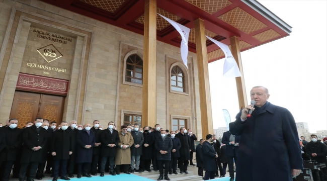 Cumhurbaşkanı Erdoğan Sağlık Bilimleri Üniversitesi Gülhane Camisi'nin açılışını yaptı
