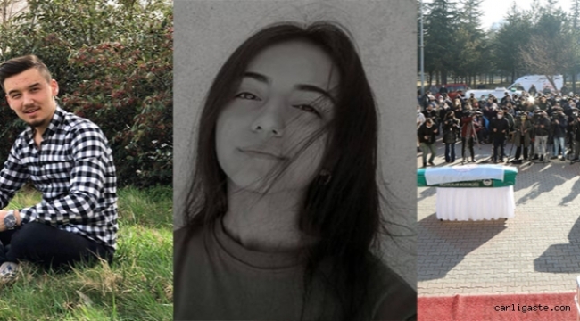 Erciyes dönüşü trafik kazasından vefat eden iki öğrenciye ERÜ'de tören düzenlendi