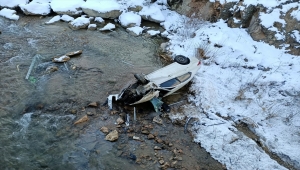 Gümüşhane'de otomobilin çaya düşmesi sonucu bir kişi yaralandı