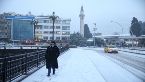 Hatay'da kar yağışı etkili oldu