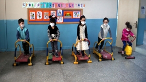 Hurdaya gidecek spor aletleri onarılıp öğrencilerin kullanımına sunuldu