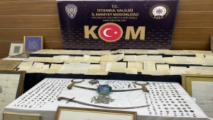 İstanbul'daki operasyonda 762 parça tarihi eser ele geçirildi