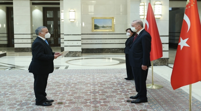İtalya'nın Ankara Büyükelçisi Marrapodi, Cumhurbaşkanı Erdoğan'a güven mektubu sundu