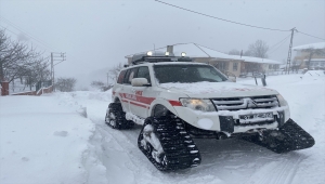 Kastamonu'da AFAD ve UMKE zorlu kış şartlarında hastalara hizmet veriyor