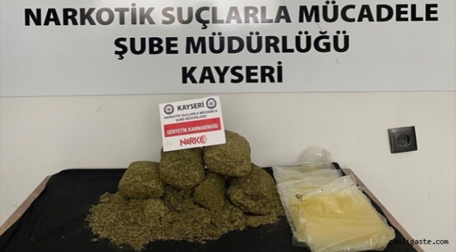 Kayseri'de 3 kilogram sentetik uyuşturucu ele geçirildi