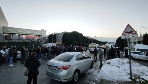 Kocaeli'de fabrika işçilerinin eyleminde arbede