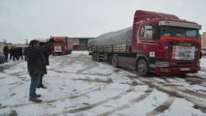 Kütahya'dan Suriyeli savaş mağdurlarına 6 tır yardım gönderildi