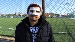Rakibinin yüzüne tekme atmasıyla yaralanan amatör futbolcuya Kırklareli'de destek
