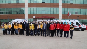 Sağlık Bakanlığınca Diyarbakır'a gönderilen ambulans ve UMKE araçları hizmete alındı
