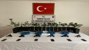 Samsun'da 16 adreste uyuşturucu bulunduran şüpheli yakalandı