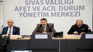 Sivas'ta kar yağışı nedeniyle oluşturulan kriz masasında tedbirler ele alındı