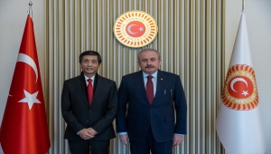 TBMM Başkanı Şentop, Vietnam Büyükelçisi Tran Quang Tuyen'i kabul etti