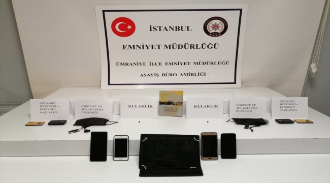Ümraniye'de ehliyet sınavına "kopya düzeneği" ile giren şüpheliler gözaltına alındı 