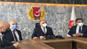 Vali Günaydın, Kayseri Gazeteciler Cemiyeti'ni ziyaret etti