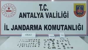 Antalya'da tarihi eser operasyonunda 3 şüpheli yakalandı