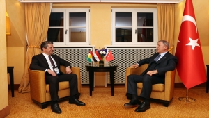 Bakan Akar, IKBY Başbakanı Mesrur Barzani ile görüştü