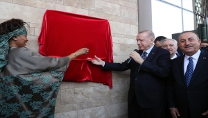 Cumhurbaşkanı Erdoğan, Türkiye'nin Dakar Büyükelçiliği kançılarya binasının açılış töreninde konuştu: