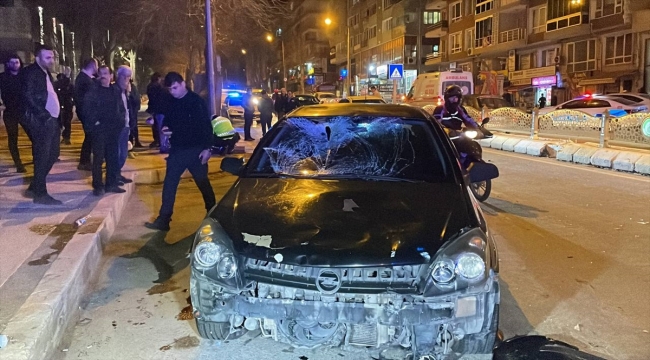 Edirne'de otomobille çarpışan motosikletin sürücüsü ağır yaralandı