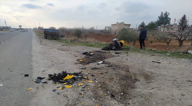 Gaziantep'te traktörle çarpışan motosikletin sürücüsü öldü