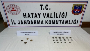 Hatay'da tarihi sikke ve yüzükleri satmaya çalışan 3 kişi yakalandı