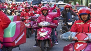 İstanbul'da motorlu kuryelerin protestosu 7. gününde sürüyor