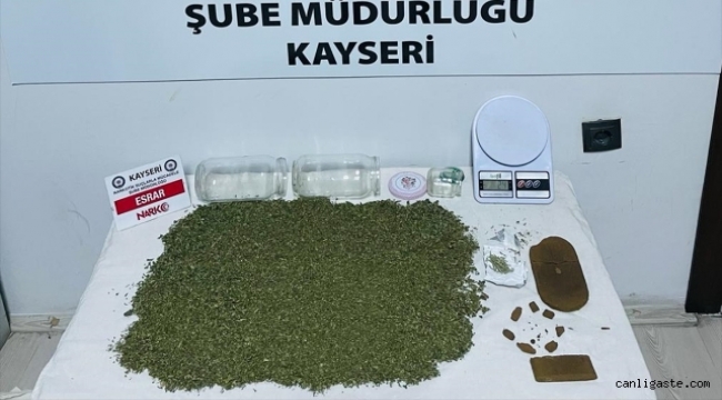 Kayseri'de uyuşturucu operasyonu: 1 kilo 260 gram esrar ele geçirildi