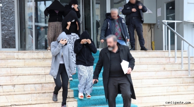Kayseri'de hırsızlık suçundan yakalanan 7 kişiden 5'i kişi tutuklandı