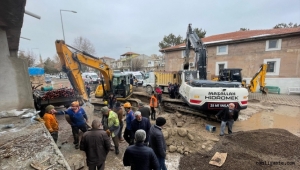 Kayseri'de kanal inşaatındaki göçükte 1 işçi yaralandı