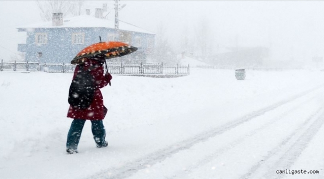 Kayseri'nin 8 ilçesinde eğitime kar engeli (11 Şubat)