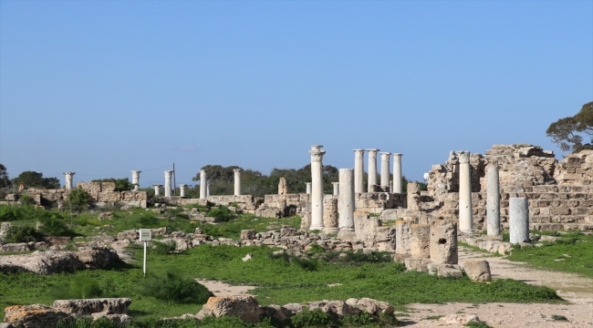 KKTC'de binlerce yıllık geçmişe sahip antik kent: Salamis Harabeleri