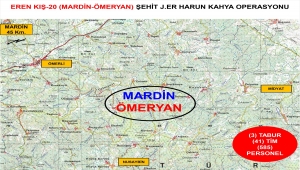 Mardin'de Eren Kış-20 Şehit Jandarma Er Harun Kahya Operasyonu başlatıldı