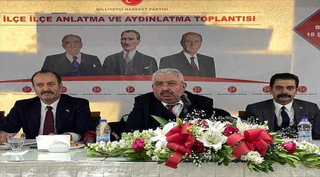 MHP'li Semih Yalçın, İzmir'deki "Adım Adım 2023" toplantısında konuştu: