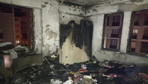 Samsun'da oksijen cihazının patlaması sonucu çıkan yangın söndürüldü