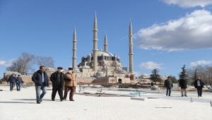 Selimiye Camisi meydan düzenlemesi Ramazan Bayramı'nda tamamlanacak