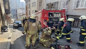 Şişli'de metruk binada çıkan yangın söndürüldü