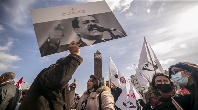 Tunus'ta muhalif lider Şükri Beliyd ölümünün 9. yılında anıldı